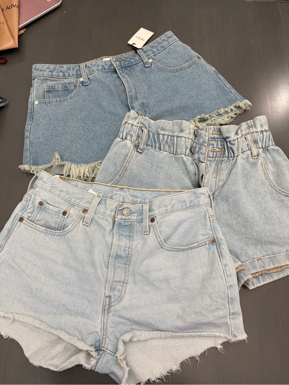 Lot of 3  Denim Shorts - Levi’s PacSun Forever 21 size 29/M